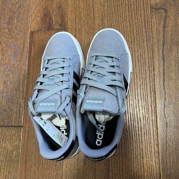 Adidas Men's Daily 4.0 Sneakers Gray and black Size M8  W9 - Picture 3 of 6